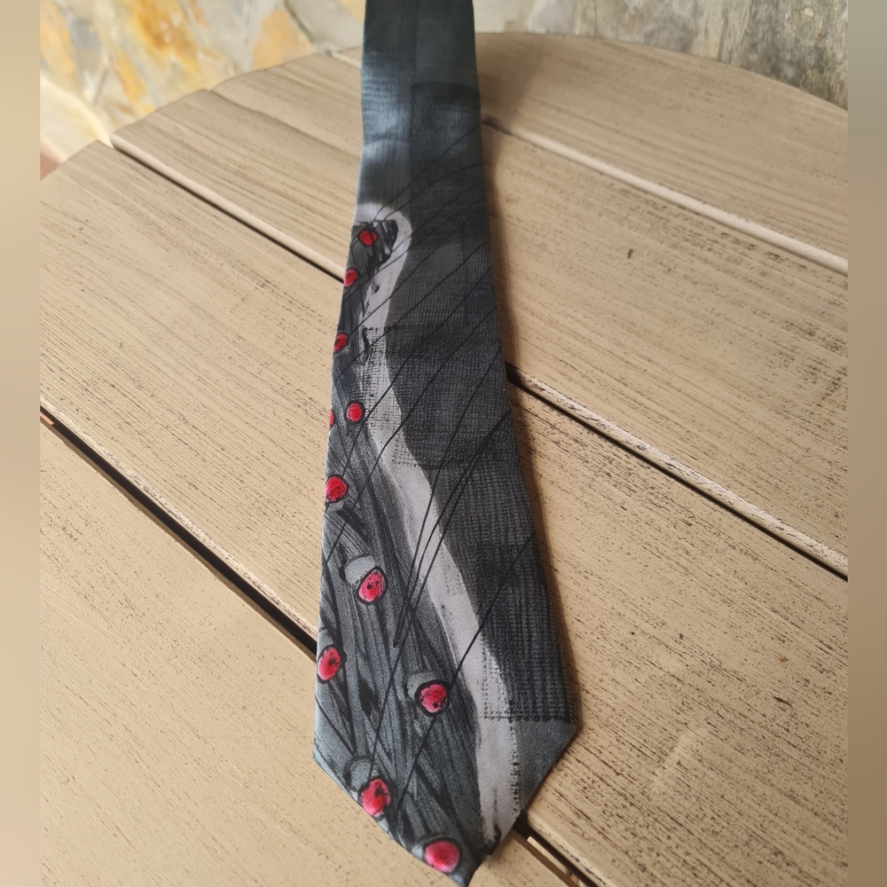 Hand-Painted Silk Men's Tie Murphy